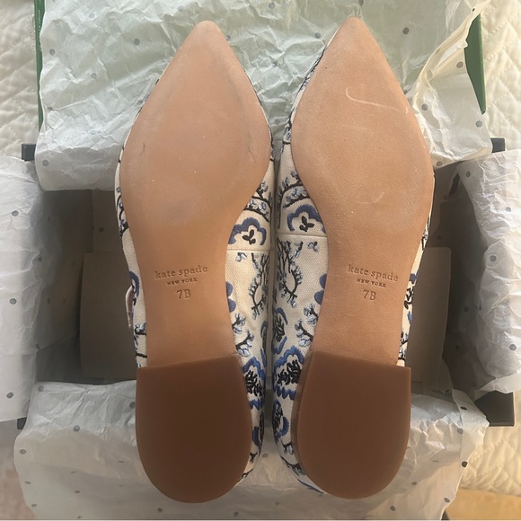 NIB Kate Spade Par Picnic Floral flats - Picture 6 of 6